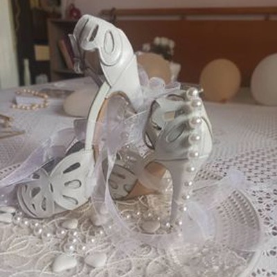 Aphrodite Lou bridal sandals